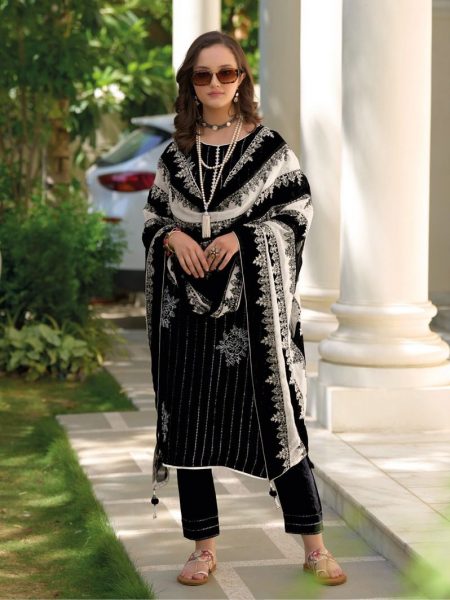 Fancy zaveri new collection black organza suit Salwar Suit