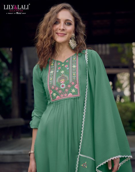 Lily And Lali Mahek Designer Kurti pant with Dupatta Collection 11706 Kurti & Gown