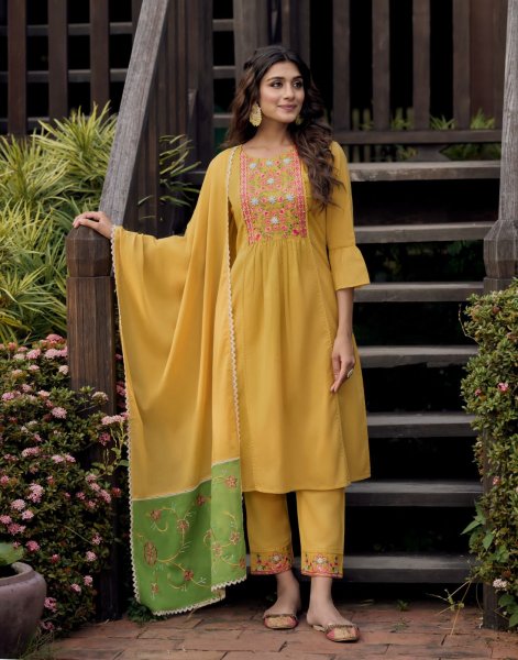 Lily And Lali Mahek Designer Kurti pant with Dupatta Collection 11702 