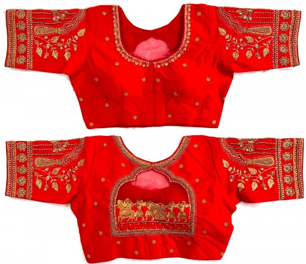 Phantom Silk Blouse in Fabulous Red Colour Silk Blouse