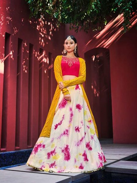 Shubhkala Girly Vol 24 Designer Fancy Silk Lehenga In Pink Colour Silk Lehenga