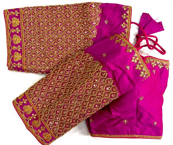 Wedding Collection Heavy Banarasi Silk Blouse In Pearl Pink Colour Silk Blouse
